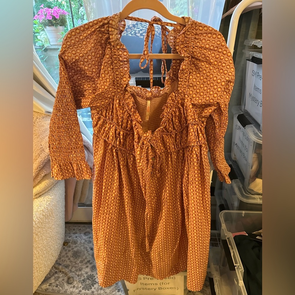 Free People Pink Textured Dress
